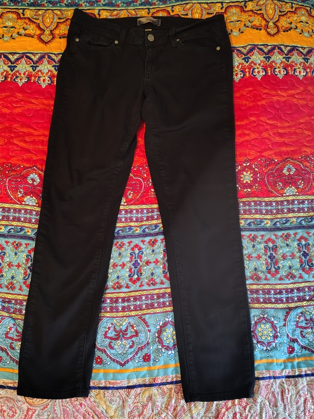 PAIGE Peg Black Skinny Jeans